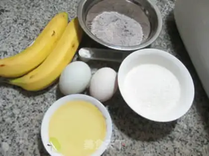 Make Banana black rice cake step 0