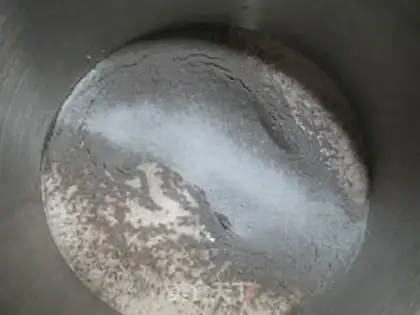 Make Banana black rice cake step 4