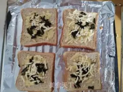 Make Bread cheese roasted seaweed step 3