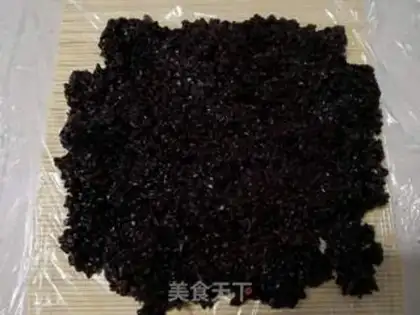 Make Black rice varnished with oil step 0