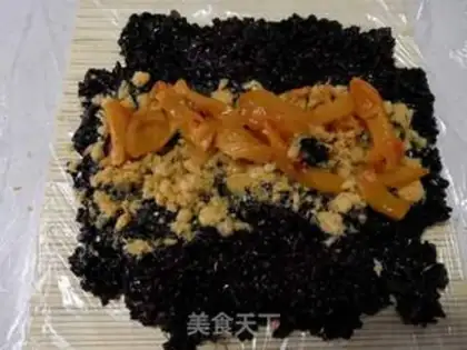 Make Black rice varnished with oil step 2