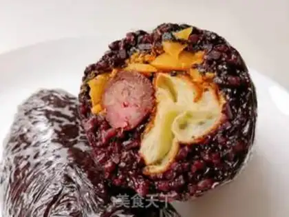 Make Black rice varnished with oil step 6
