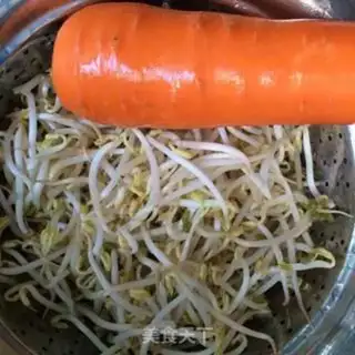 Make Carrot bean sprouts step 0