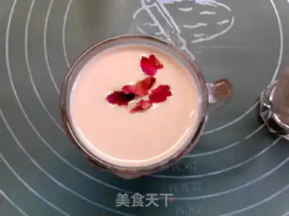 Make Rose milk tea step 12