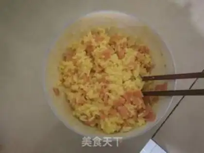 Make Rice eggcakes step 2