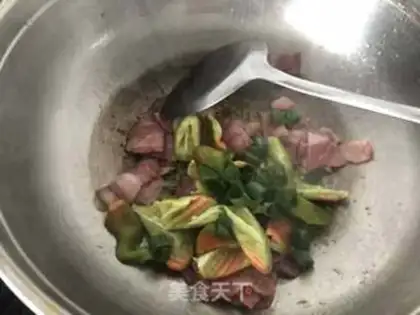 Make Bacon fried mushrooms step 4