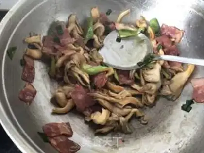 Make Bacon fried mushrooms step 6