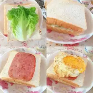 Make Egg ham sandwich step 2