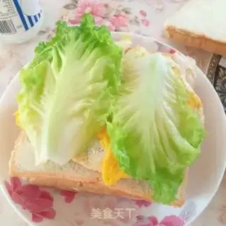 Make Egg ham sandwich step 3