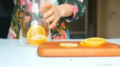 Make A glass of orange juice step 5