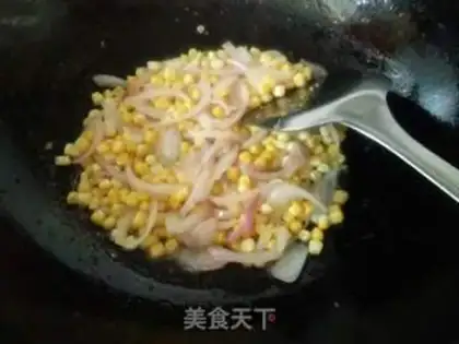 Make Corn fried onions step 5