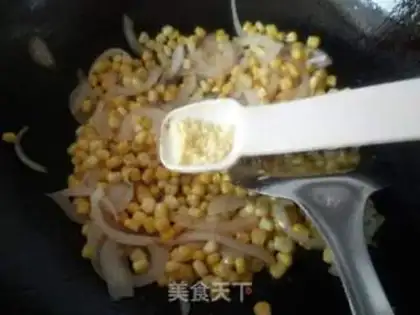 Make Corn fried onions step 7