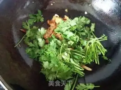 Make The cilantro noodles step 6