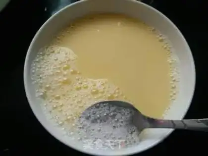 Make Autumn steamed eggs step 3