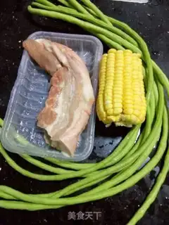 Make Corn bean fried meat step 0