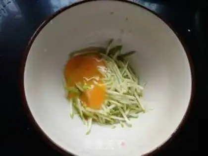 Make Squid egg pancakes step 2