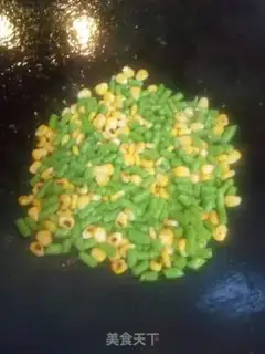 Make Corn bean fried meat step 3