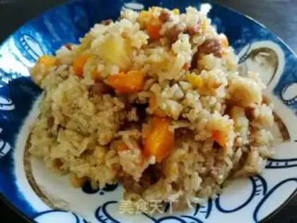 Make Black pepper beef rice step 12