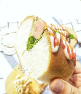 Make Ham hot dog step 16