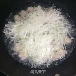 Make radish meatball soup step 5