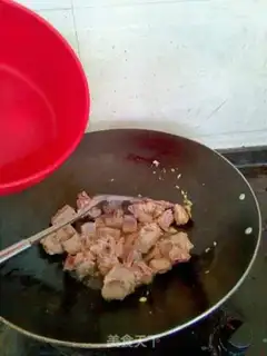 Make radish and fried meat step 5