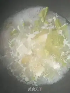 Make ♪ Flowers and bitter melon soup ♪ step 6