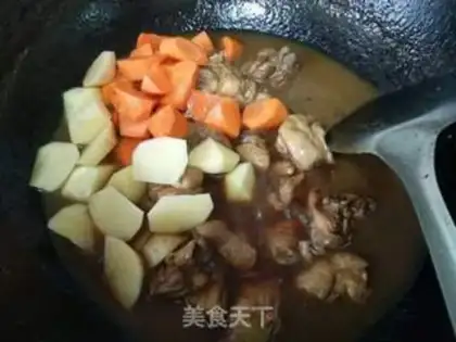 Make Potato carrot chicken leg step 11