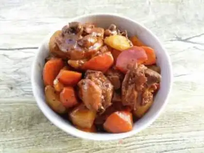 Make Potato carrot chicken leg step 14