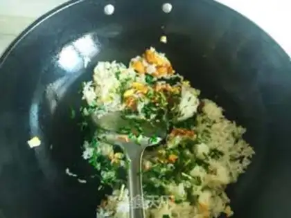 Make Egg fried rice step 6