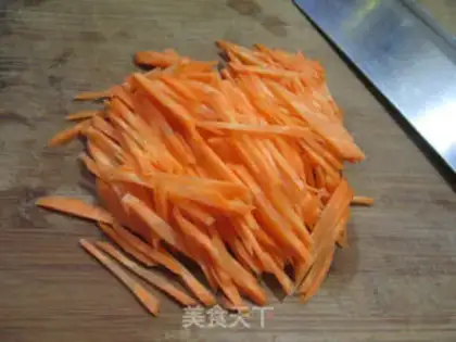 Make Scrambled carrots step 2