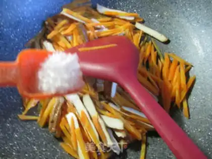 Make Scrambled carrots step 6