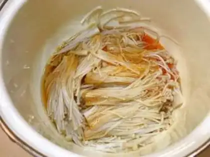 Make Frozen needle mushrooms step 5