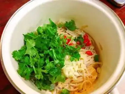Make Frozen needle mushrooms step 9