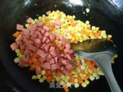 Make Ham sausage carrots for corn step 4