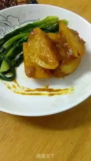 Make Curry fried potatoes step 4