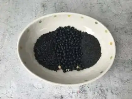 Make Three black beans step 0
