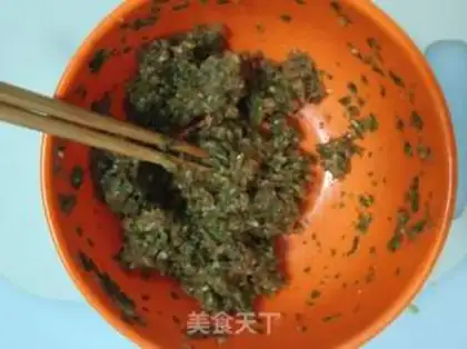 Make Celery pork dumplings step 10