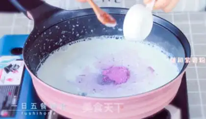 Make Pink pudding step 2