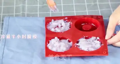 Make Pink pudding step 5
