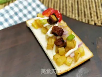 Make Open eel sandwich step 8