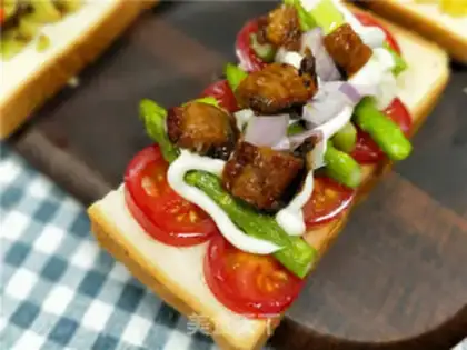 Make Open eel sandwich step 10