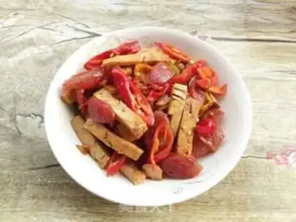 Make Paprika sausages step 10