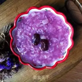 Make Purple potato silver congee step 7