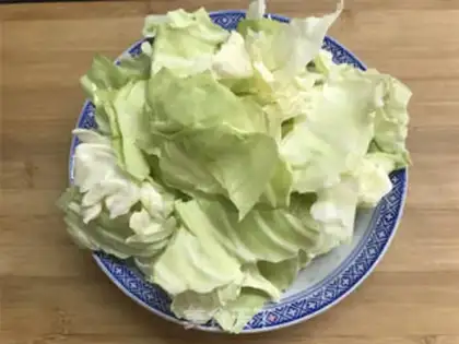 Make Scrambled hand tore the dishes step 1