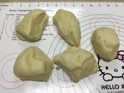 Make Coconut leaf-shaped bread step 8