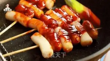 Make Korean baked cake step 13