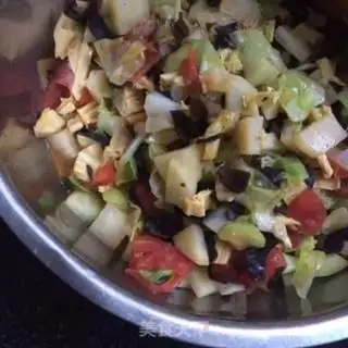 Make Tomato flag noodles step 5