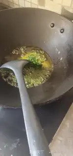 Make The green gravy dumplings step 5