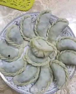 Make The green gravy dumplings step 9