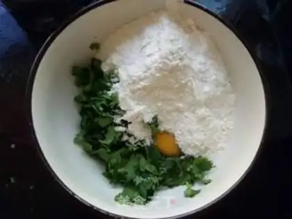 Make Sausage eggcake step 2